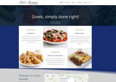 Website Design – Loui’s Kouzina